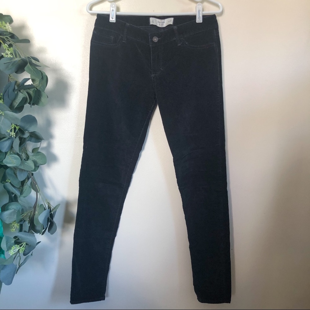 abercrombie & fitch | navy velveteen pants 4